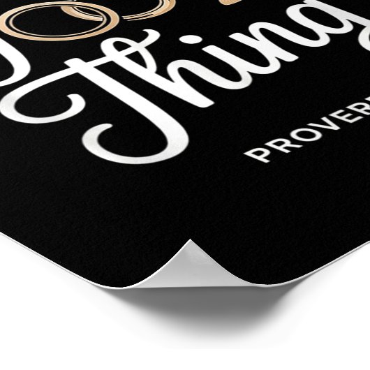 Mrs Good Thing Christian Proverbs Christian Couple ポスター (角)