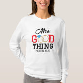 Mrs. Good Thing Women's T-Shirt Tシャツ (正面)