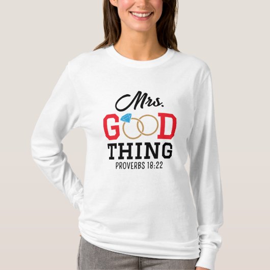 Mrs. Good Thing Women's T-Shirt Tシャツ (正面)