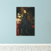 Mrs. James Guthrie, c.1864-5 (キャンバス油) キャンバスプリント (インサイチュ (ウッドフロア))