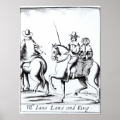 Mrs Jane Lane riding with King Charles II ポスター (正面)