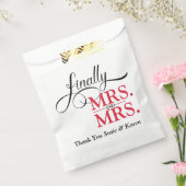 Mrs&Mrs ウェディング フェイバーバッグ (封をした状態)