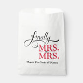 Mrs&Mrs ウェディング フェイバーバッグ (正面)