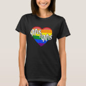Mrs & Mrs Lesbian Gay LGBTQ Pride Month Support Gr Tシャツ (正面)