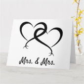 Mrs. & Mrs. Lesbian Pride  Karte カード (黄色い花)