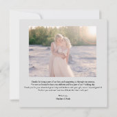 MRS & MRS Wedding Black Fancy Minimalist Branches サンキューカード (裏面)