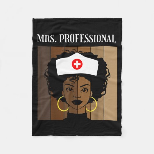 Mrs Professional Nursing Degree Nurse Profession B フリースブランケット (正面)