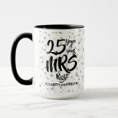 Mrs Right 楽しい25周年記念銀婚式 マグカップ (左)