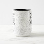 Mrs Right Fun 結婚25周年記念シルバーハート マグカップ (中央)