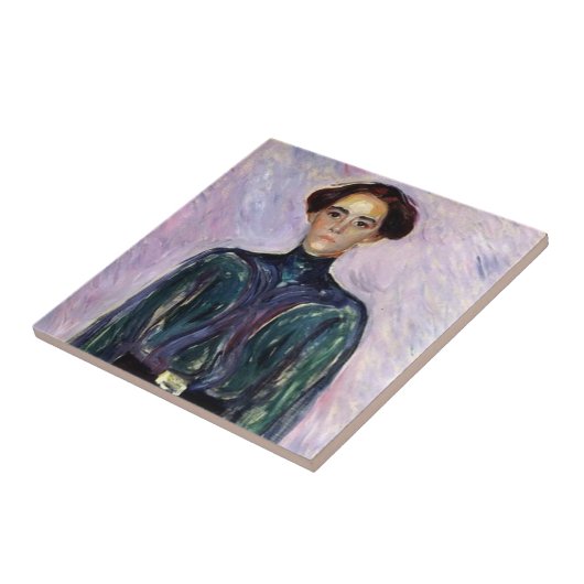 Mrs. Schwarz (by Edvard Munch) タイル (側面)