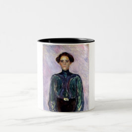 Mrs. Schwarz (by Edvard Munch) ツートーンマグカップ