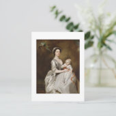 Mrs. Sharpe and Child, 1731 (キャンバス油) ポストカード (スタンド正面)