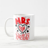 Mrs Steal Your Heart Valentines Day Matching Coup  コーヒーマグカップ (左)