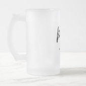 Mrs. Stein モダン Bride Beer Mug:の結婚贈り物 フロストグラスビールジョッキ (左)