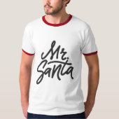 MRSANTA Ho Ho Men's Christmas モダン Holiday Tシャツ (正面)