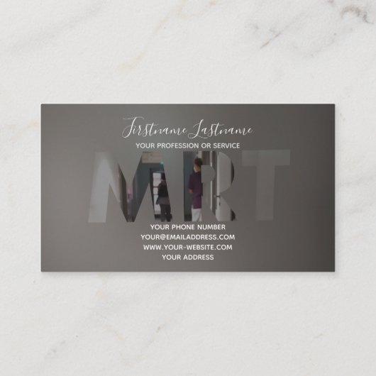 MRT放射線科クリニック及びMRT医療センター 名刺 (裏面)