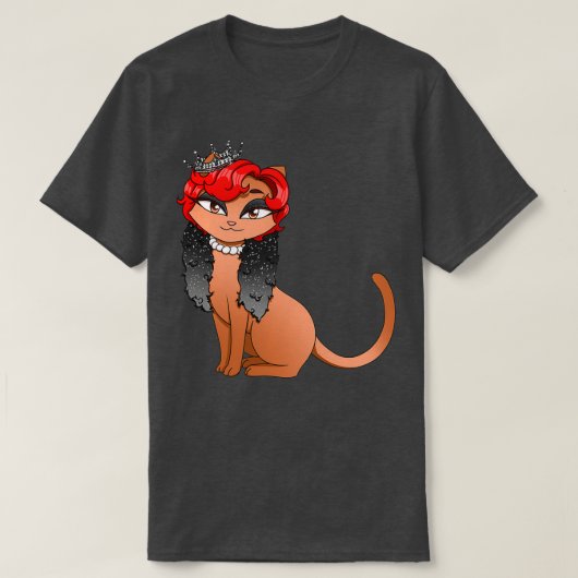 Msのかわいらし子猫 Tシャツ (デザイン正面)