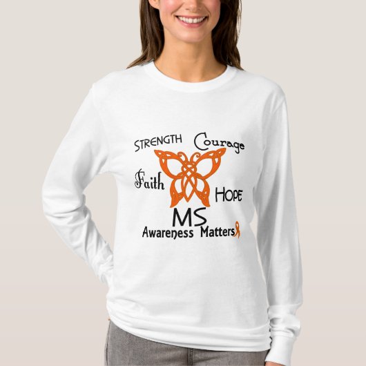 MSのケルト族の蝶3 Tシャツ (正面)