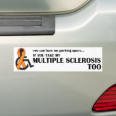 MSのハンディキャップの駐車ステッカー バンパーステッカー (車上)