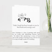 MSのバイク150は感謝していしています サンキューカード (裏面)