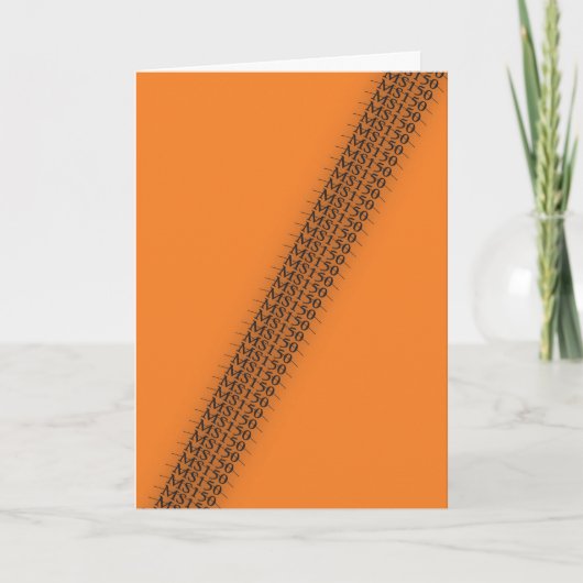 MSのバイク150は感謝していしています サンキューカード (正面)