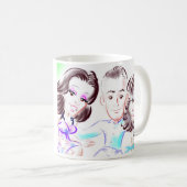 MSのパーティーの風刺漫画3someのマグ コーヒーマグカップ (正面右)