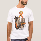 MSの戦闘機 Tシャツ (正面)