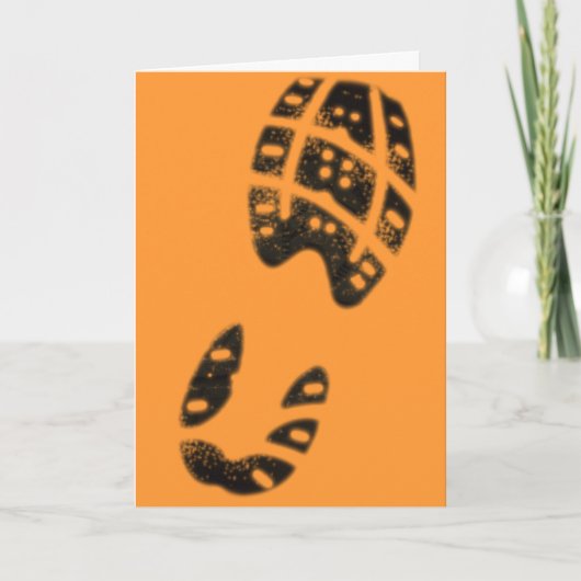 MSの歩行は感謝していしています サンキューカード (正面)