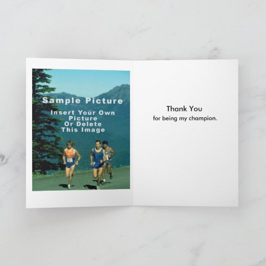 MSの歩行は感謝していしています サンキューカード (内部)