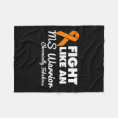 Msウォリアー認識度Multiple Scleroのように戦う フリースブランケット (正面(横))