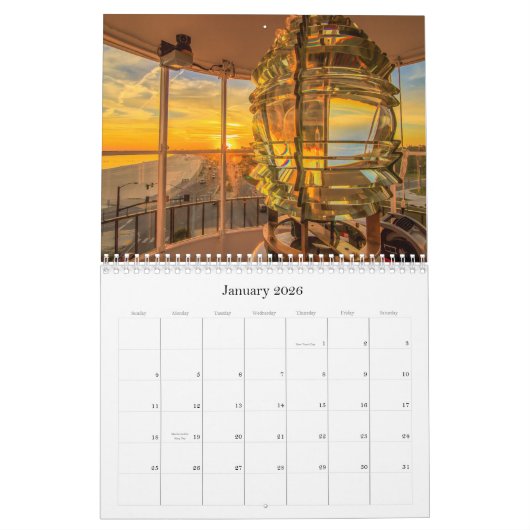 MSガルフコーストの美しい カレンダー (1月 2026)