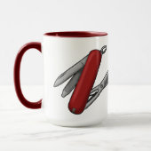 M'sスイススタイルマルチツールナイフマグパパ マグカップ (左)