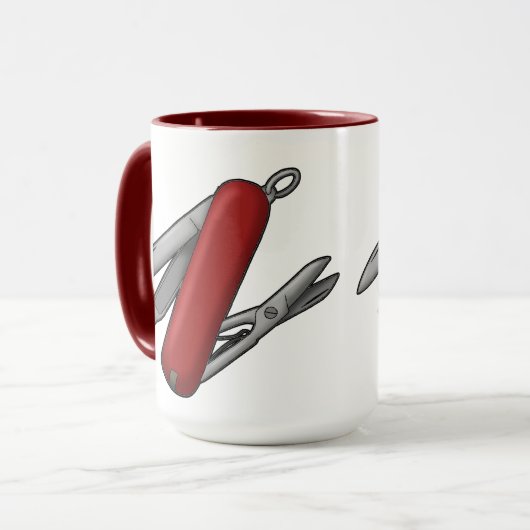 M'sスイススタイルマルチツールナイフマグパパ マグカップ (正面左)