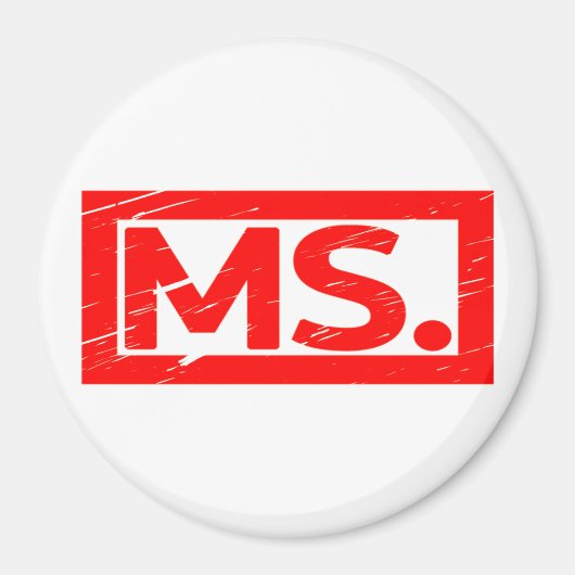 Msスタンプ マグネット (正面)