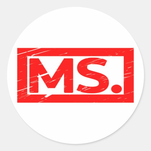 Msスタンプ ラウンドシール (正面)