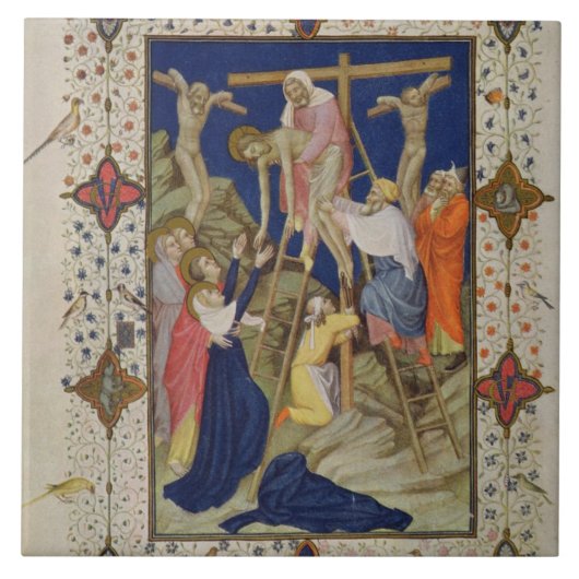 MS十字の11060-11061時間: Vespers、De タイル (正面)