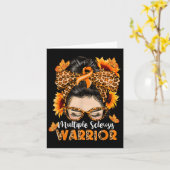 Ms多発性硬化症ウォリアー認識度オレンジメス カード (黄色い花)