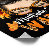 Ms多発性硬化症ウォリアー認識度オレンジメス ポスター (角)