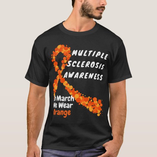 Ms多発性硬化症認識度マーチ私たち衣服オラン Tシャツ (正面)