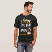 MS多発性硬化症認識度治療MS Pug Grandp Tシャツ (正面フル)