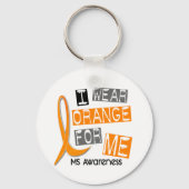 MS多発性硬化症I用衣服オレンジ37 キーホルダー (正面)