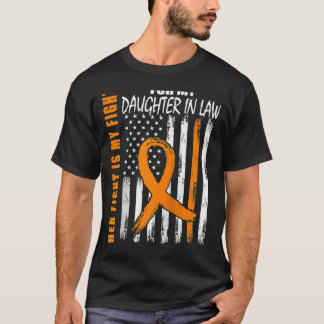 MS彼女の闘う娘多発性硬化症Fl Tシャツ
