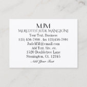 Ms自然が名刺を作成 名刺 (裏面)