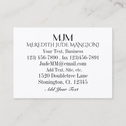 Ms自然が名刺を作成 名刺 (裏面)