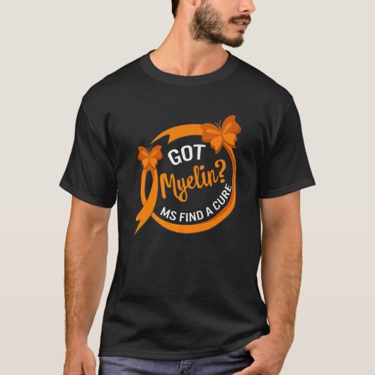 MS認識度ミエリン得は複数の硬化を見つける Tシャツ (正面)