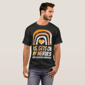 Ms認識度多発性硬化症衣服オレンジ Tシャツ (正面フル)