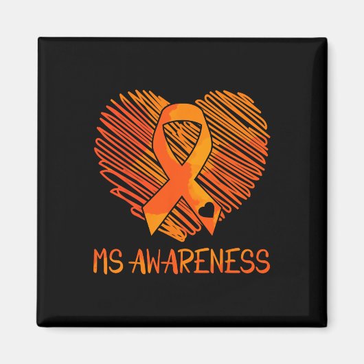 Ms認識度多発性硬化症認識度 マグネット (正面)