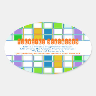MS認識度OVAL多発性硬化症シール 楕円形シール