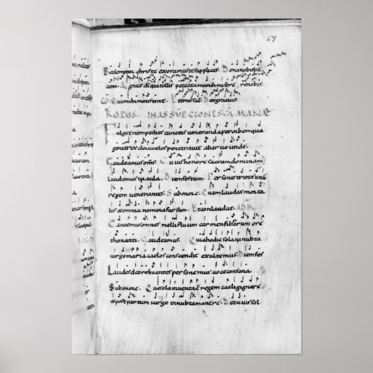 Ms18 fol.69 「トロパルリウム」からの仮定 ポスター (正面)