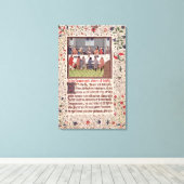 Ms370 fol.184最後の夕食 キャンバスプリント (インサイチュ (ウッドフロア))